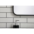 thumbnail image 4 of Soft corner metal rectangular mirror 22x36 inch in Black, 4 of 5