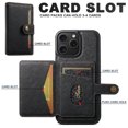 thumbnail image 3 of For Iphone 15 Pro Suteni H20 Cross-Grain Magsafe Horizontal Card Bag Back Phone,iPhone 14 Pro, 3 of 7
