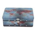 thumbnail image 4 of Vintage Tinplate Box, High  Retro Style Tinplate Storage Box Widely Used  For Desk, 4 of 8