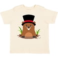 thumbnail image 3 of Inktastic Groundhog Day with Groundhog in Top Hat Boys or Girls Toddler T-Shirt, 3 of 5