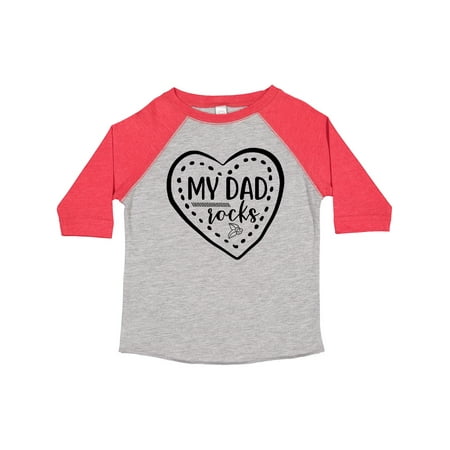 

Inktastic My Dad Rocks Design Gift Toddler Boy or Toddler Girl T-Shirt