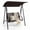 Brown, variant on Chateauy 2-Person Canopy Swing Bench with Soft Fabric Seat and Sturdy Metal Frame – Ideal for Porch, Deck, or Outdoor Living Space