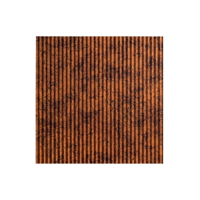 FASÄDE Easy Installation Rib Moonstone Copper Wall Panel Sample (12" X 12" Sample)