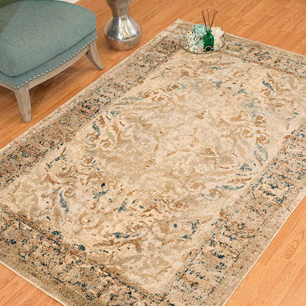 United Weavers Kokomo Jasper Distressed Taupe Woven Olefin Polyester