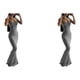 thumbnail image 1 of Vestido ajustado Qarigey larga Spaghetti Midi Asimétrico Apretado Hendidura, 1 of 6