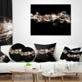 thumbnail image 4 of Designart Fractal White Smoke - Contemporary Throw Pillow - 16x16, 4 of 5