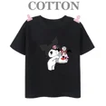 thumbnail image 3 of Camiseta Kuromi, camiseta de manga corta de algodón de verano 2024 para niños y niñas, camiseta de anime japonés Kawaii, camisetas para bebés, 3 of 5