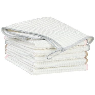 REGALWOVEN Cleaning Cloths Soft Absorbent Lint Free Cleaning Rags, 11" x 11" Multi 6 Pack