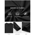 thumbnail image 6 of RICHCOIN Men's V Neck Long Sleeve Shirts Slim Fit Basic T Shirts Ribbed Fashion Tee, 6 of 7
