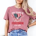 thumbnail image 2 of USA Independence Patriotic Shirt, 250 Years America Eagle Flag T-Shirt, 2 of 6