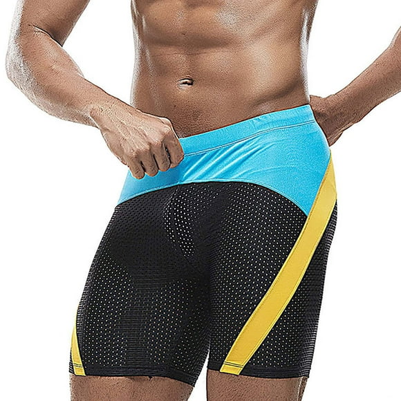 Kakii Men's Swim Jammers Competitive Athletic Swim Team Suit Training Endurance Racing Quick Dry Swimming Shorts UPF 50