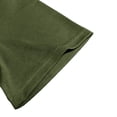 thumbnail image 7 of Yifymode Men's Classic Fit Short Sleeve Polo Shirt, Plaid Trim Collar Pocket Business Casual Top Army Green L, 7 of 7