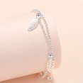 thumbnail image 1 of Pulsera de cadena de estrella y corazón de Plata de Ley 925 para mujer, joyería de lujo, regalos de joyería, Navidad GaaBou, 1 of 2