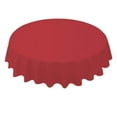 thumbnail image 1 of Trayknick 84 Inch Round Tablecloth Simple Disposable PE Waterproof Thicker Table Cover Fabric for Home, 1 of 13