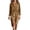 Khaki, variant on Virmaxy Women's Elegant Corduroy Shirt Dress with Pockets Solid Color Long Sleeve V Neck Button Down Midi Dress for Casual and Office Wear, Black