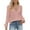 Pink, variant on GigrtiJin Women's Fall V-Neck Shirts Long Sleeves Solid Color Loose Casual Tops Fashion Comfy Pullover Blouse