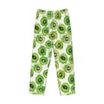 thumbnail image 4 of Goofa Green Kiwi Printed Soft Pajama Pants for Men, Wide Leg Comfy Casual Lounge Yoga Pants-Large, 4 of 9