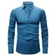 thumbnail image 1 of pstuiky camisetas de manga larga para hombre, Camisa de hombre con bloques de color, camisa ligera de negocios de manga larga, camisa de solapa de manga larga para hombre camisetas de hombre l, 1 of 2