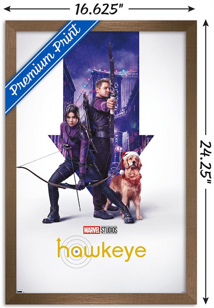 Marvel Hawkeye - Arrow One Sheet Wall Poster, 14.725" x 22.375", Framed