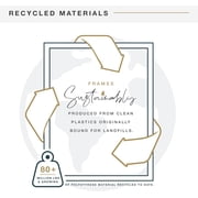 MCS Trendsetter 24x36 Poster Frame Black High-Gloss, Vertical & Horizontal Wall Hanging Large Picture Frame for Photos, Posters & Art Prints (1-Pack)