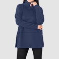 thumbnail image 2 of GEWSEY Womens Long Sleeve Tops Turtleneck Sweatshirt Fall Fashion 2025 Air Essentials Tunic Tops (Dark Blue, XXL), 2 of 5