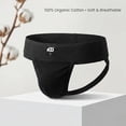 thumbnail image 6 of KNK Organic Cotton Jockstrap Gym Supporter – 3” Waistband, Soft & Durable, Black M, 6 of 7
