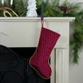 thumbnail image 2 of Northlight 20" Red and Gold Diamond Pattern Christmas Stocking, 2 of 4