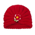 thumbnail image 1 of LSLJS Winter Baby Boys Girls Flowers Knitted Windproof Warmth Ear Protection Children Hat, Kids Hat, 1 of 1