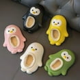 thumbnail image 2 of Kids Warm Waterproof Non-slip Cute Penguin Slippers Home Shoes Autumn Winter, 2 of 4