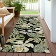 thumbnail image 6 of Addison Rugs Chantille Indoor/Outdoor Transitional Floral Black Washable Runner Rug, 2'3" x 7'6", 6 of 6