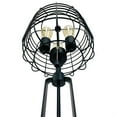 thumbnail image 2 of Benzara BM207452 Contemporary Style Caged Shade Table Lamp with Open Design, Black, 2 of 2