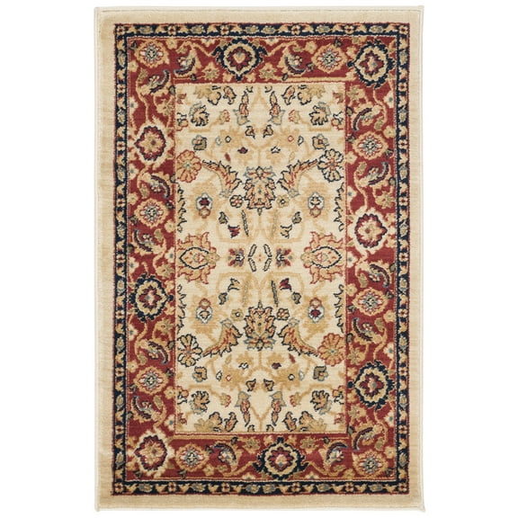 SAFAVIEH Austin Stars Oriental Area Rug, Creme/Red, 2'6" x 4'