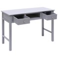 thumbnail image 2 of vidaXL Bureau Gris 110x45x76 cm Bois, 2 of 4