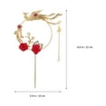 thumbnail image 2 of 6 Pcs Valentine's Day Card Decor Birthday Cupcake Topper Wedding Cake Toppers Cake Picks, 2 of 6