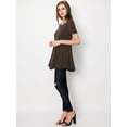 thumbnail image 4 of Made by Johnny Women's Tunic Top Casual T Shirt for Leggings S-5XL Plus Size M BROWN, 4 of 6