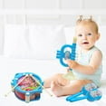 thumbnail image 6 of KOYPTL 3 Pack Baby Musical Toy Set for Toddlers 3+ Years Old,Hand Pat Drum & Rattle & Trumpet Early Learning Percussion Instrument for Preschoolers 0-6-8 Months Gift for Boys Girls Christmas Birthday, 6 of 6