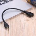 thumbnail image 1 of Peggybuy Micro -compatible Male to -compatible Female Adapter Connector Cable Short 17cm, 1 of 6