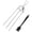 H7-B, variant on Stainless Steel BBQ Fork with Oil Brush 3-Prong Meat Fork for Grilling Chicken Vegetables Seafood Heat-Resistant Dishwasher Safe Outdoor Camping Home Use