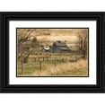 thumbnail image 1 of Murdock, Ramona 24x17 Black Ornate Wood Framed with Double Matting Museum Art Print Titled - Roadside Barn, 1 of 4