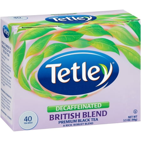 (3 Boxes) Tetley® Decaffeinated British Blend Premium Black Tea Bags 40 ct