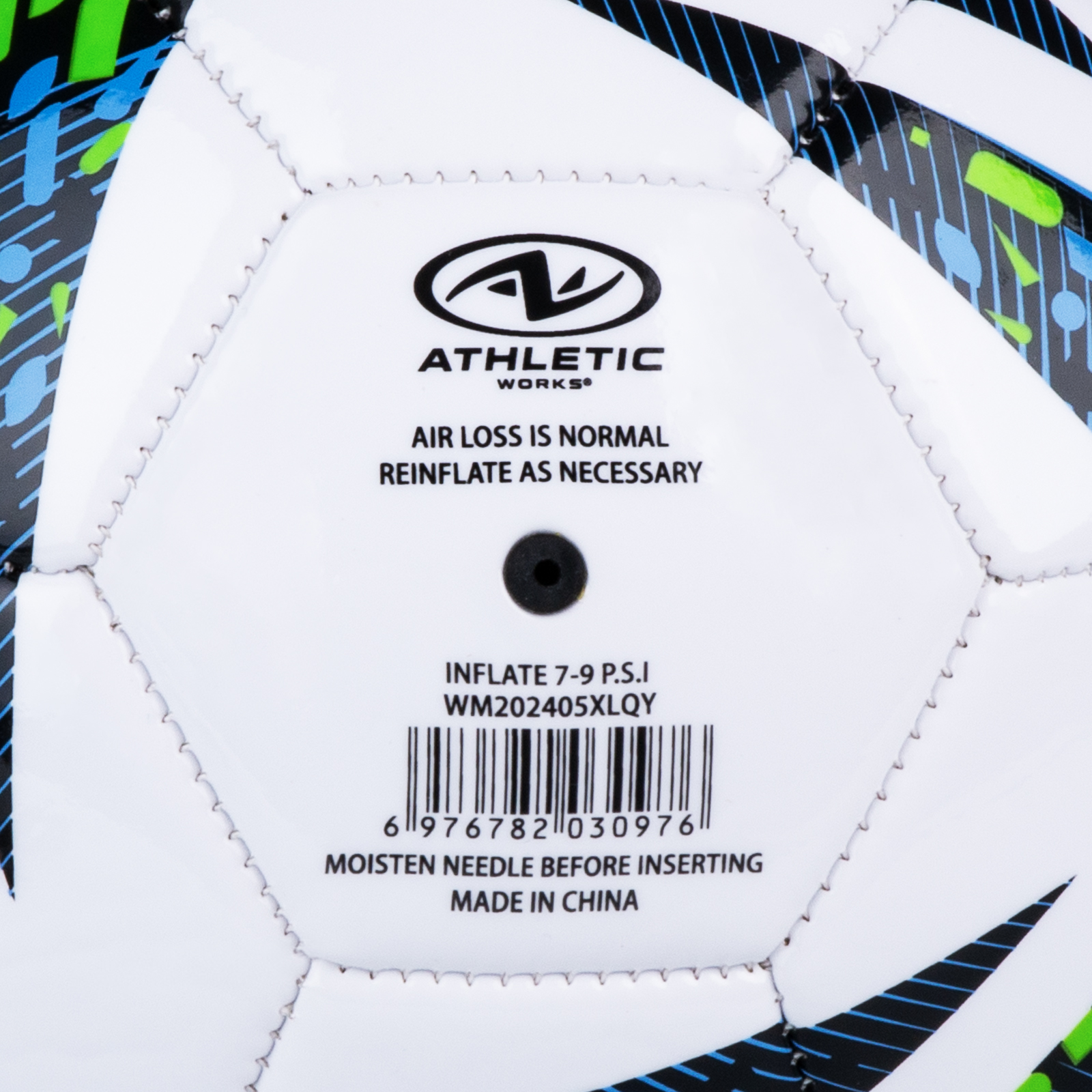 Athletic Works Size 3 Soccer Ball, Blue