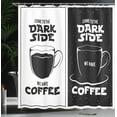 thumbnail image 4 of Ambesonne Galaxy Shower Curtain, Space and Coffee Themed, 69"Wx75"L, Black White, 4 of 5