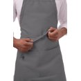 thumbnail image 3 of Delantal de Carnicero Chef Works Gris Ajustable Unisex Talla Única, 3 of 4