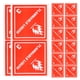 thumbnail image 1 of 100 piezas Etiquetas de envío Pegatinas de transporte Pegatinas adhesivas Etiquetas de advertencia de mercancías peligrosas Etiquetas de papel rojo para envío de materiales peligrosos, 1 of 6