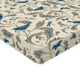 thumbnail image 4 of Ambesonne Cottagecore Fitted Sheet, Birds on Branches Art, Twin XL Size, Cream and Dark Lavender, 4 of 5