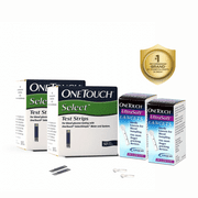 Combo Pack of OneTouch Select Test Strips (50 Each) & OneTouch Ultrasoft Lancets (25 Each)