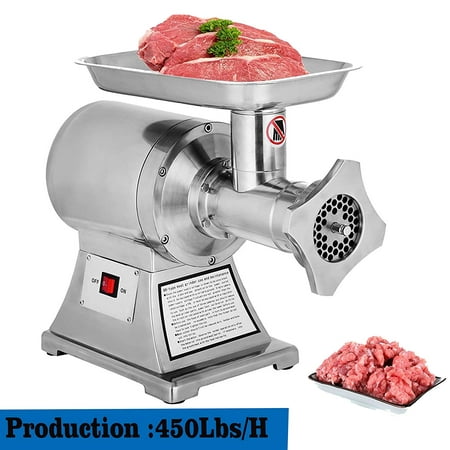 BestEquip 1.5HP/1100W Meat Grinder Stainless Steel 220 RPM Electric Meat Grinder Commercial Sausage Stuffer Maker Maker for Industrial and Home