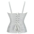 thumbnail image 4 of yunLCZ Womens Waist Trainer Corset Womens Satin Bustier Corsets Top Strapless Boned Waist Cincher Overbust Bustiers Plus Size Corsets, 4 of 4