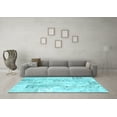 thumbnail image 3 of Ahgly Company Indoor Rectangle Abstract Light Blue Contemporary Area Rugs, 3' x 5', 3 of 4