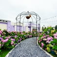 thumbnail image 4 of SCENDOR Garden Arches Arbors 9' High x 6.8' Wide Durable Metal Gazebo and Trellis for Outdoor Garden, Perfect for Climbing Plants, Weddings, and Ceremonies, 32 lb, 4 of 8